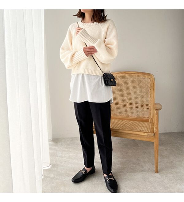 GeeRA（ジーラ）の「ボリュームスリーブショートニット（ニット・セーター）」｜詳細画像