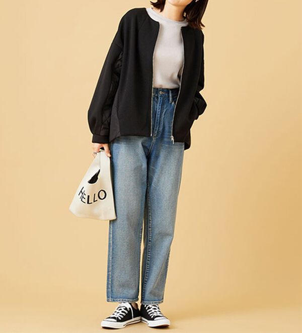 BELLUNA（ベルーナ）の「中わたキルト切替ノーカラージャケット（ノーカラージャケット）」｜詳細画像