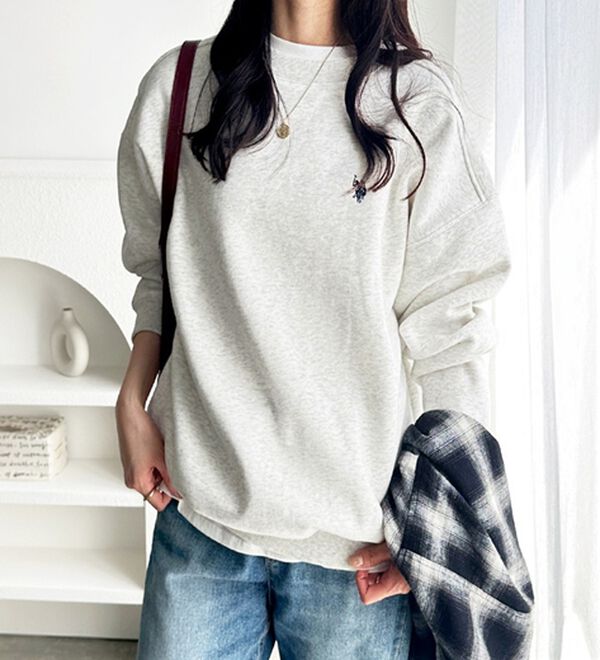 GeeRA（ジーラ）の「【U.S. POLO ASSN.】表ピーチ裏起毛スウェット（トレーナー・スウェット）」｜詳細画像