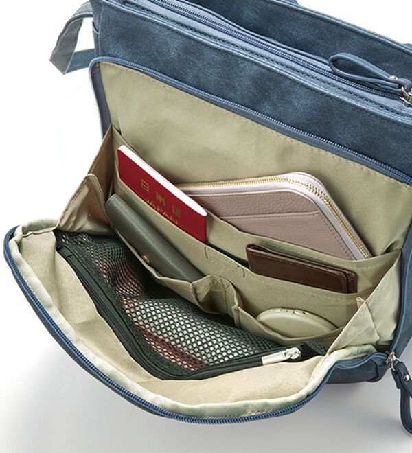 BELLUNA（ベルーナ）の「デニム調多ポケットショルダー（ショルダーバッグ）」｜詳細画像