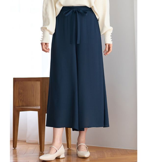 alotta（アロッタ）の「あったか裏地付ふんわりワイドパンツ（ワイドパンツ・ガウチョ）」｜詳細画像