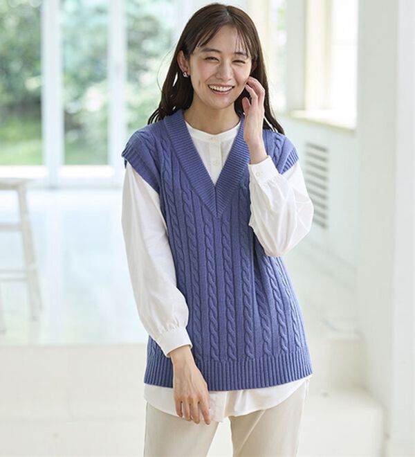 BELLUNA（ベルーナ）の「ニットベストアンサンブル（ベスト）」｜詳細画像