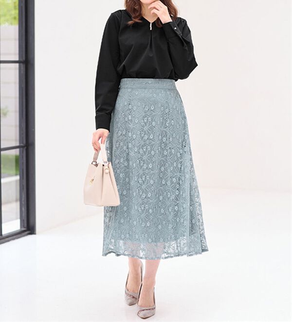 alotta（アロッタ）の「＜お客様企画＞ラメレースフレアースカート（ロングスカート）」｜詳細画像