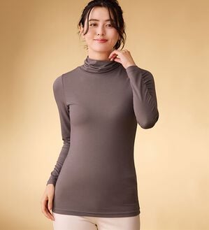 LAVIENNE（ラヴィエンヌ）の「【薄手なのに＋5.2℃】あったかインナー　タートルネック長袖＜ベリーヒート＞（肌着・インナーウェア）」｜詳細画像