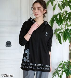 BELLUNA（ベルーナ）の「＜Ｄｉｓｎｅｙ＞【ミッキー】ロゴプリント裏メッシュパーカー（パーカー）」｜詳細画像