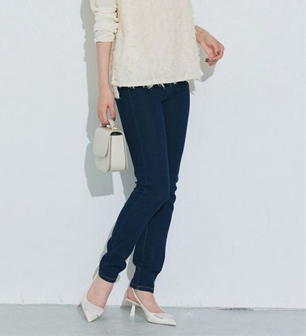 Pierrot（ピエロ）の「【ＸＳ～４Ｌ】ストレッチスキニーデニムパンツ（フルレングスパンツ）」｜詳細画像