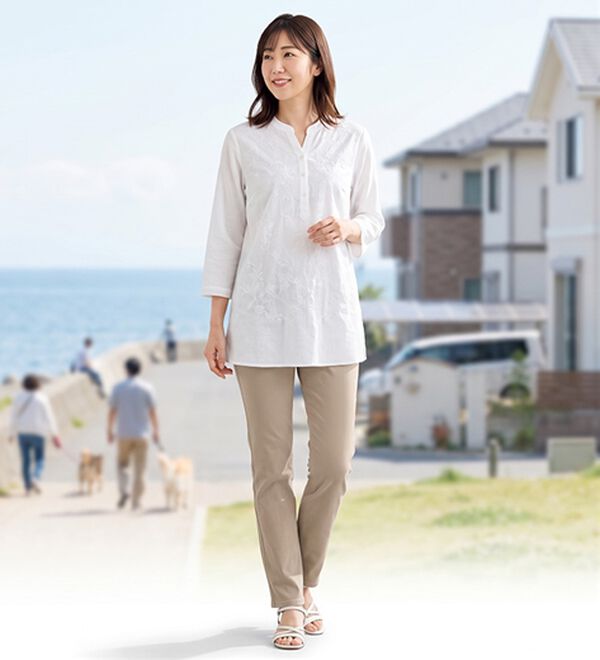 ルフラン（ルフラン）の「毎日はきたくなる！ストレッチパンツ（フルレングスパンツ）」｜詳細画像