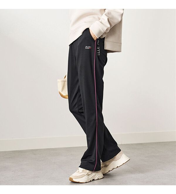 BELLUNA（ベルーナ）の「＜ＥＬＬＥ　Ａｃｔｉｖｅ＞多機能！配色ジャージパンツ（その他パンツ）」｜詳細画像