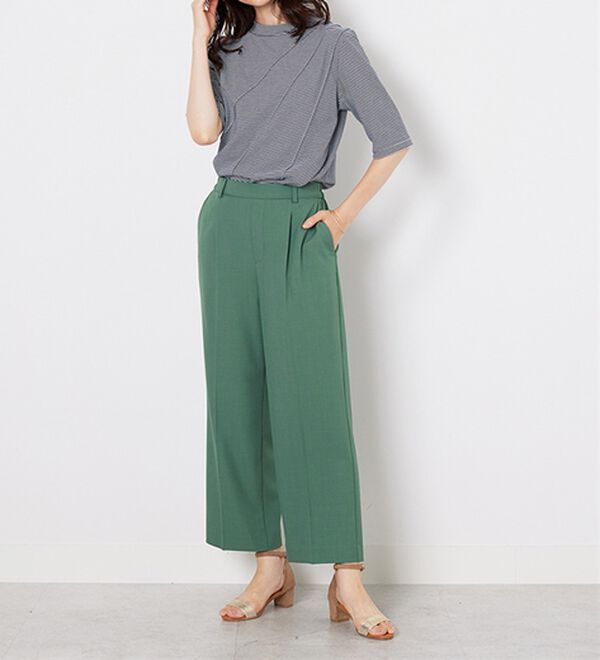 BELLUNA（ベルーナ）の「細ボーダータックデザインチュニック（チュニック）」｜詳細画像