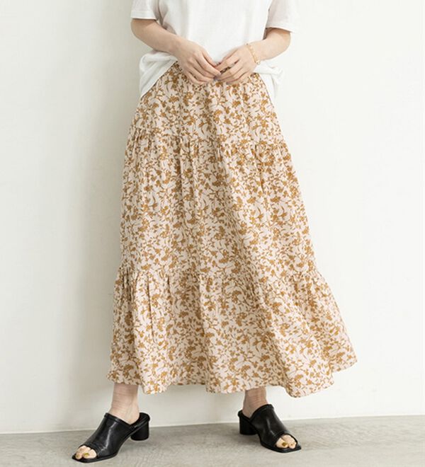 GeeRA（ジーラ）の「プリントティアードスカート（ロングスカート）」｜詳細画像