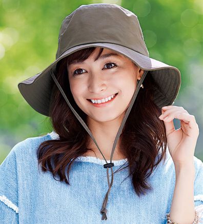 「飛ばされにくい　洗えるＵＶサファリハット（帽子）」