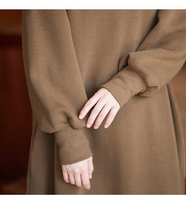 Viola e Viola（ヴィオラ エ ヴィオラ）の「あったか裏起毛ゆるワンピース（カットソーワンピース）」｜詳細画像