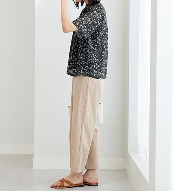 BELLUNA（ベルーナ）の「〈日比谷花壇〉フリル衿シフォンブラウス（ブラウス）」｜詳細画像