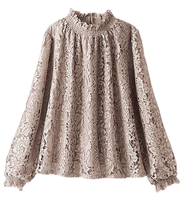BELLUNA（ベルーナ）の「ボリューム袖総レースブラウス（ブラウス）」｜詳細画像