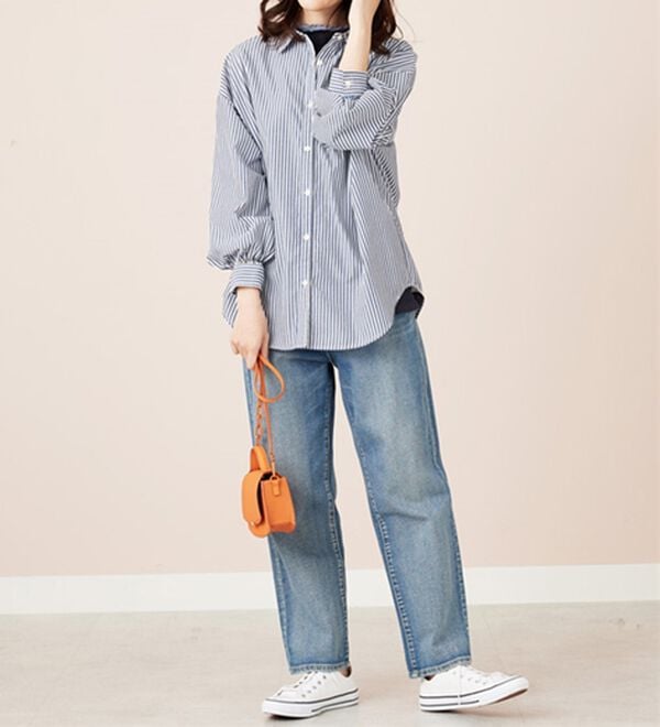 BELLUNA（ベルーナ）の「重ね着風フリル衿プルオーバー（カットソー）」｜詳細画像