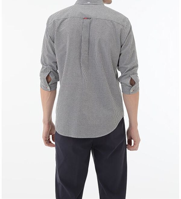 「＜アーノルド　パーマー＞シアサッカーデザインシャツ（長袖・７分袖）（メンズシャツ）」｜詳細画像