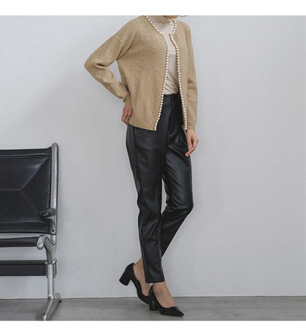 RANAN（ラナン）の「パール調ビジュー使いカーディガン（ニットカーディガン）」｜詳細画像