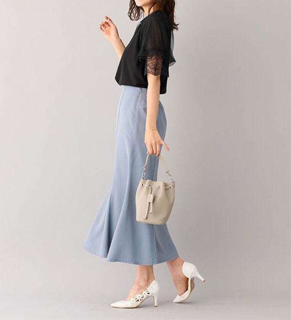 alotta（アロッタ）の「上品袖レース使いプルオーバー（カットソー）」｜詳細画像