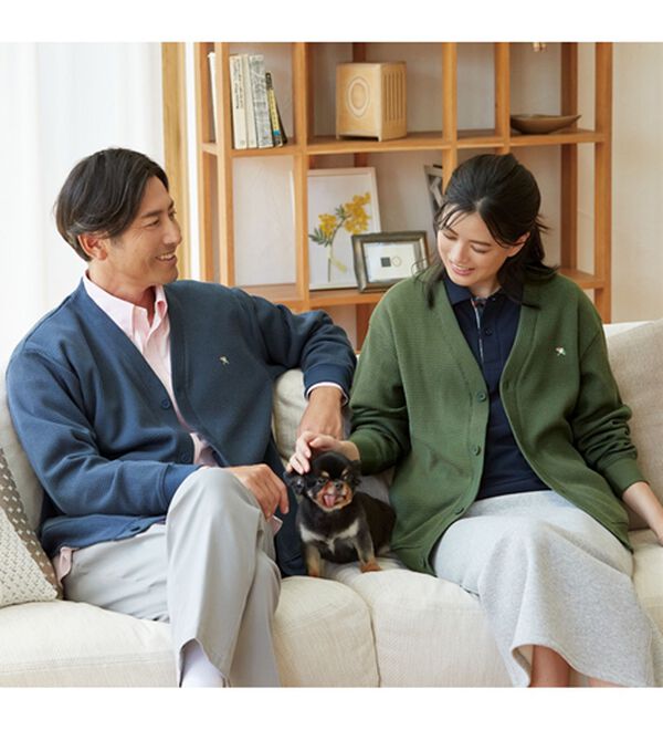 「＜アーノルド　パーマー＞新定番さっと羽織れるワッフルカーディガン（メンズカーディガン）」｜詳細画像