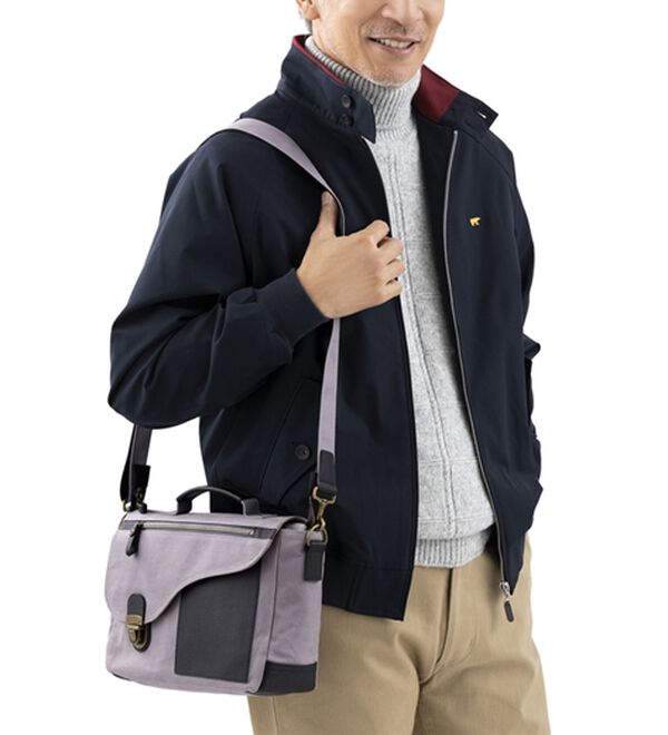 「大人に似合う国産帆布のこだわりショルダー（メンズショルダーバッグ）」｜詳細画像