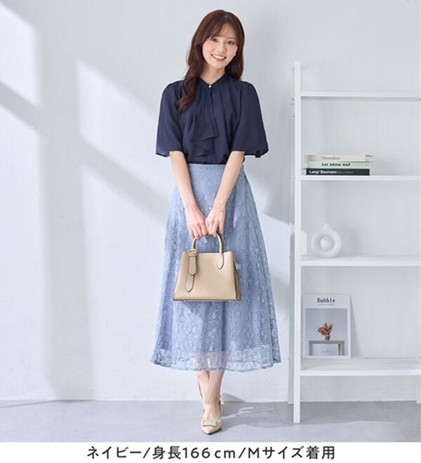 alotta（アロッタ）の「大人上品スカーフタイブラウス（ブラウス）」｜詳細画像