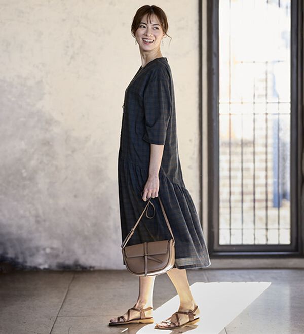 BELLUNA（ベルーナ）の「チェック柄切替ワンピース（その他ワンピース）」｜詳細画像