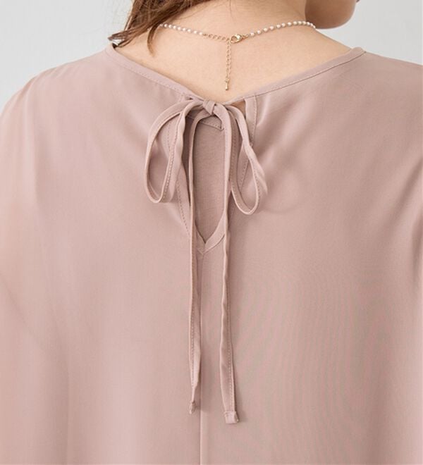 alotta（アロッタ）の「【接触冷感】機能付インナーシフォンブラウス（ブラウス）」｜詳細画像