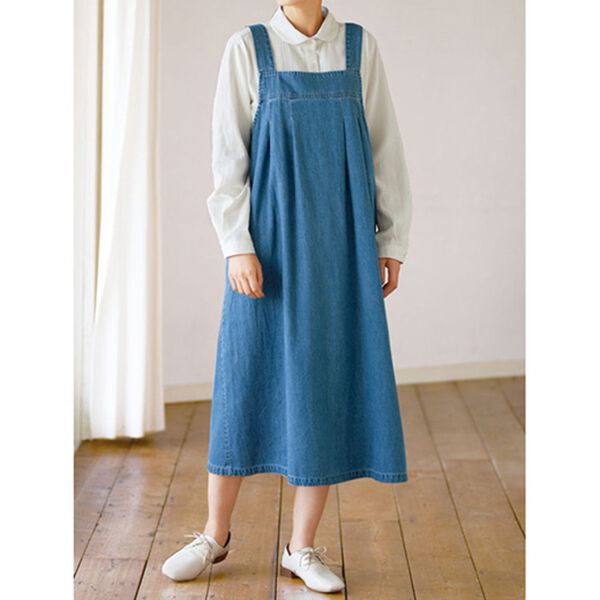 BELLUNA（ベルーナ）の「ゆったりデニムジャンパースカート（ジャンパースカート）」｜詳細画像