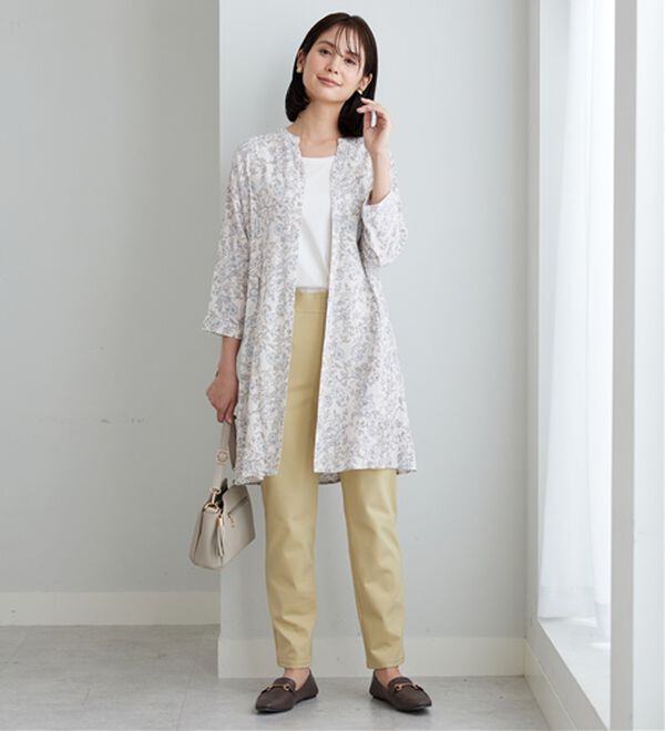 BELLUNA（ベルーナ）の「【接触冷感】レーヨン素材ウエストタック使いワンピース（その他ワンピース）」｜詳細画像