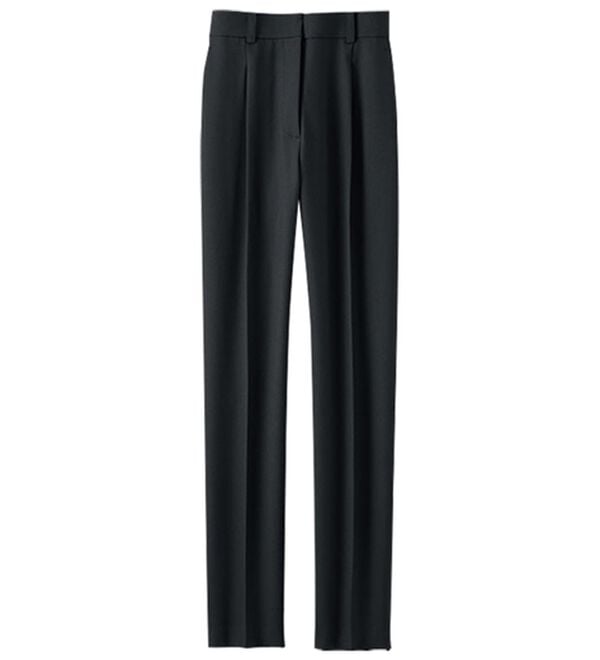 BELLUNA（ベルーナ）の「＜楽スタフィット＞シリーズ（ジャケット・パンツ・ベスト）（フルレングスパンツ）」｜テーパードパンツ/黒