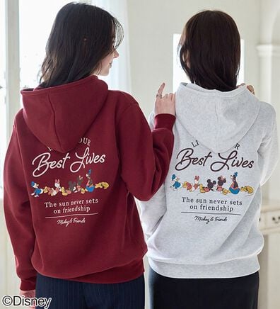 BELLUNA（ベルーナ）の「＜Ｄｉｓｎｅｙ＞【ミッキー＆フレンズ】バックプリント裏起毛パーカー（パーカー）」
