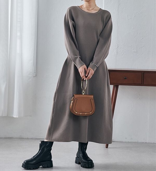 RANAN（ラナン）の「コクーンシルエットニットワンピ（ニットワンピース）」｜詳細画像