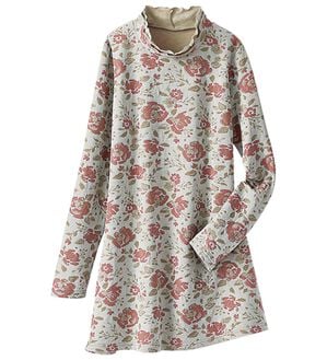 BELLUNA（ベルーナ）の「華やかふくれジャカードチュニック（チュニック）」｜ピンク系