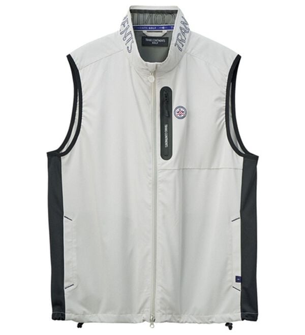 「＜トランスコンチネンツゴルフ＞グーンと振れる涼感ベスト（メンズベスト）」｜シルバーグレー