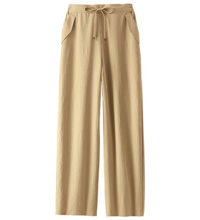 BELLUNA（ベルーナ）の「サラもちライト！快適ドロストワイドパンツ（ワイドパンツ・ガウチョ）」