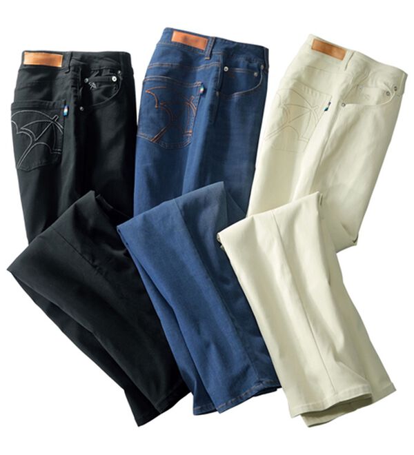 ルフラン（ルフラン）の「〔ａ・Ａ・Ｐ〕刺しゅうストレッチ美脚パンツ（フルレングスパンツ）」｜詳細画像