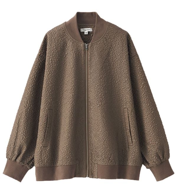 BELLUNA（ベルーナ）の「【Lagrilua】ふくれジャカードブルゾンジャケット（ブルゾン）」｜詳細画像