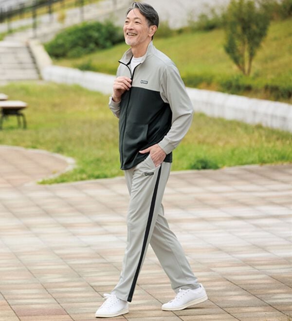 「＜ケー・スイス＞配色ＵＶジャージ上下セット（メンズゴルフウェア）」｜詳細画像