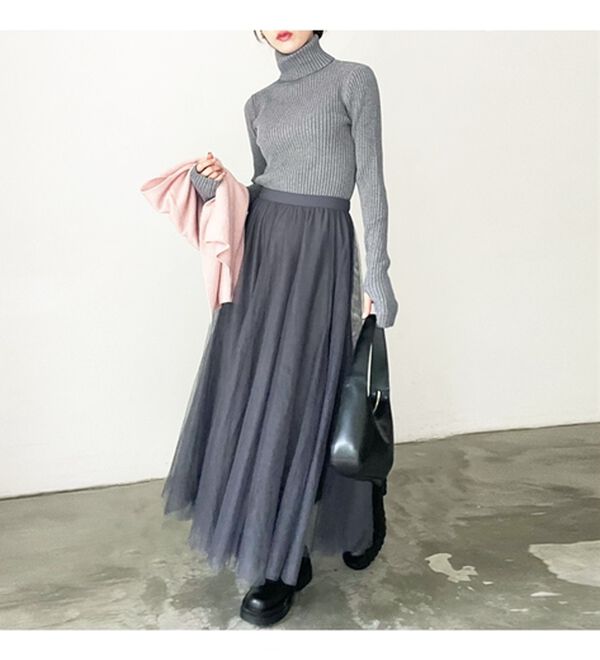 GeeRA（ジーラ）の「フレアーチュールロングスカート（ロングスカート）」｜詳細画像