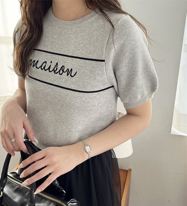 GeeRA（ジーラ）の「ロゴサマージャガードニット（ニット・セーター）」｜詳細画像