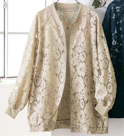 ルフラン（ルフラン）の「上品レースのエレガントブルゾン（ブルゾン）」