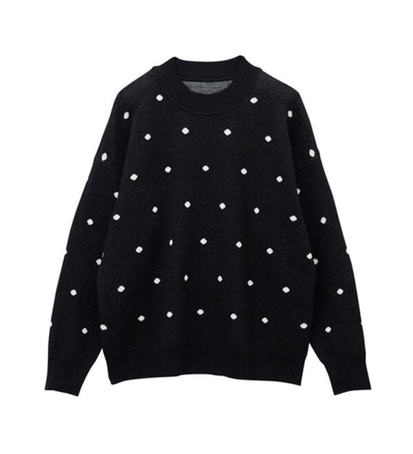 GeeRA（ジーラ）の「ドット柄ニットプルオーバー（ニット・セーター）」｜詳細画像