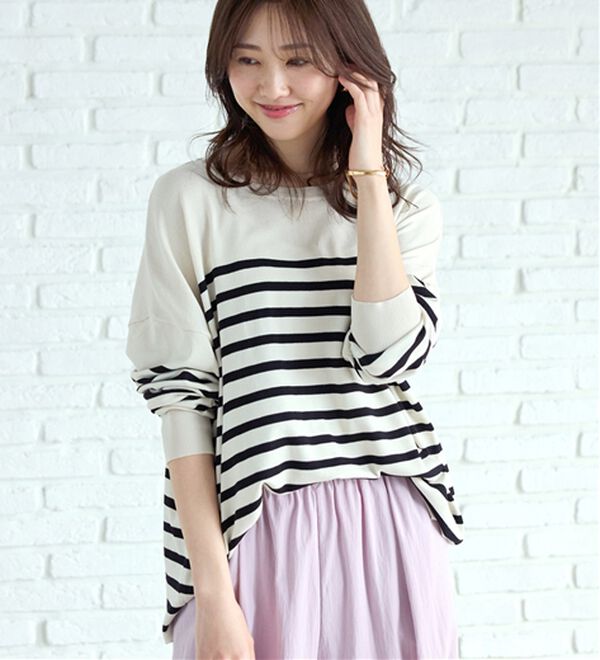 BELLUNA（ベルーナ）の「ゆったりニットプルオーバー（ニット・セーター）」｜詳細画像