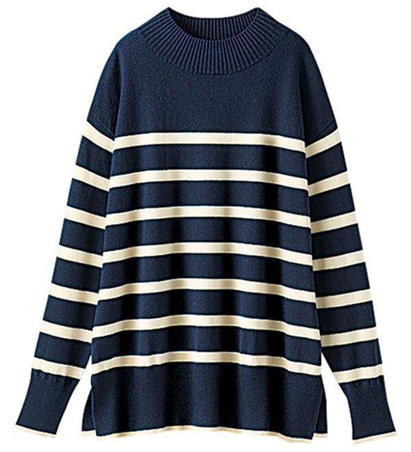 BELLUNA（ベルーナ）の「もちもち素材ハイネックニットプルオーバー（ニット・セーター）」｜詳細画像