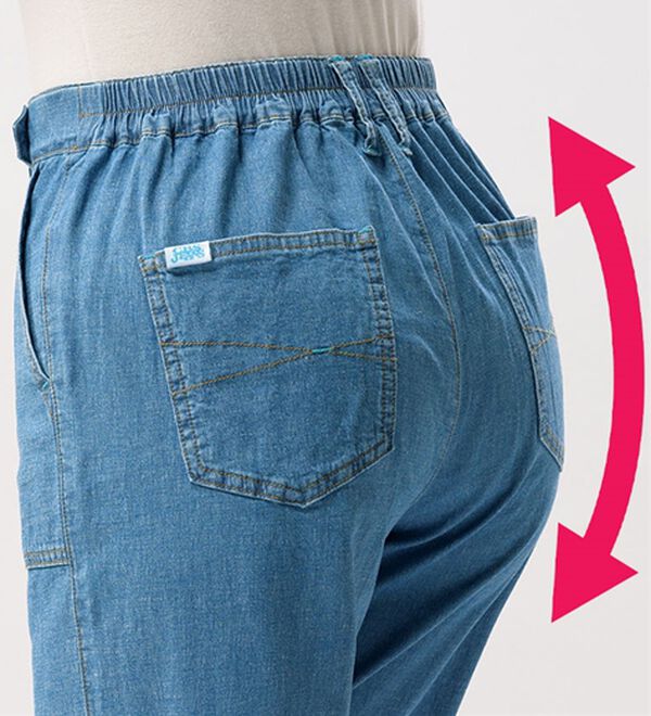 ルフラン（ルフラン）の「【３本組】Ｃ．Ｂ．Ｓジーンズ軽やか綿麻入りパンツ（フルレングスパンツ）」｜詳細画像