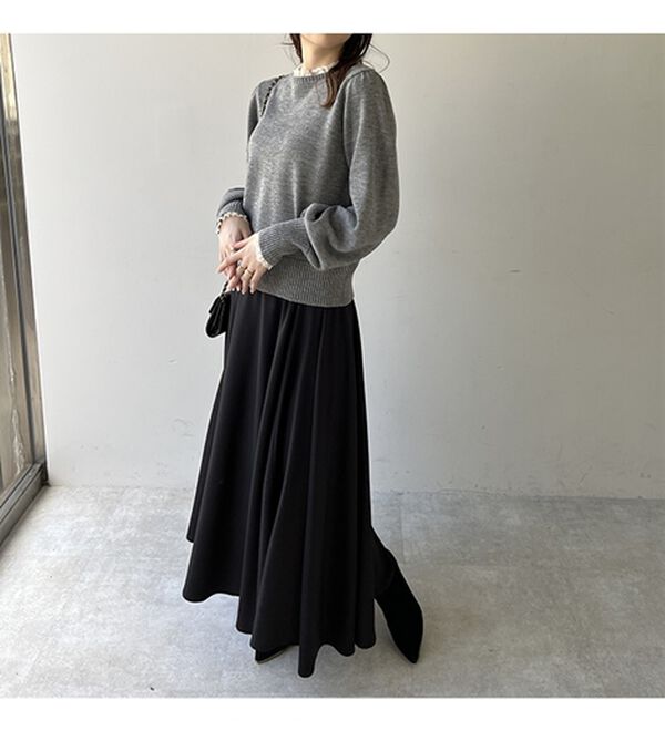 GeeRA（ジーラ）の「レース衿ニットプルオーバー（ニット・セーター）」｜詳細画像