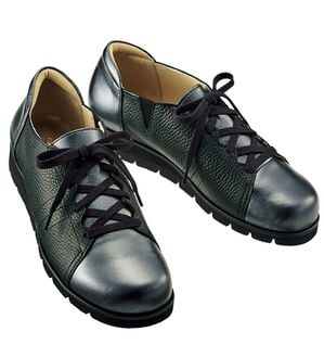 ルフラン（ルフラン）の「＜ラシーナコンフォート＞４Ｅ異素材切替デザインシューズ（スニーカー）」｜ブラック