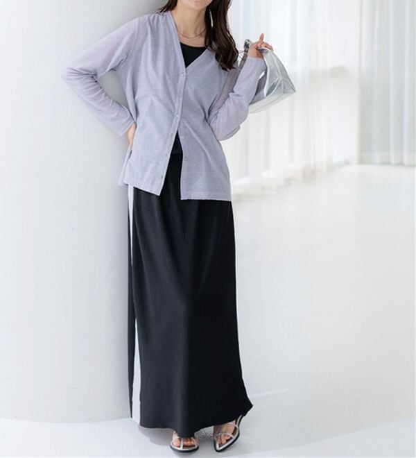 BELLUNA（ベルーナ）の「持ち運びに便利！ＵＶ対策シアーカーディガン（その他カーディガン）」｜詳細画像