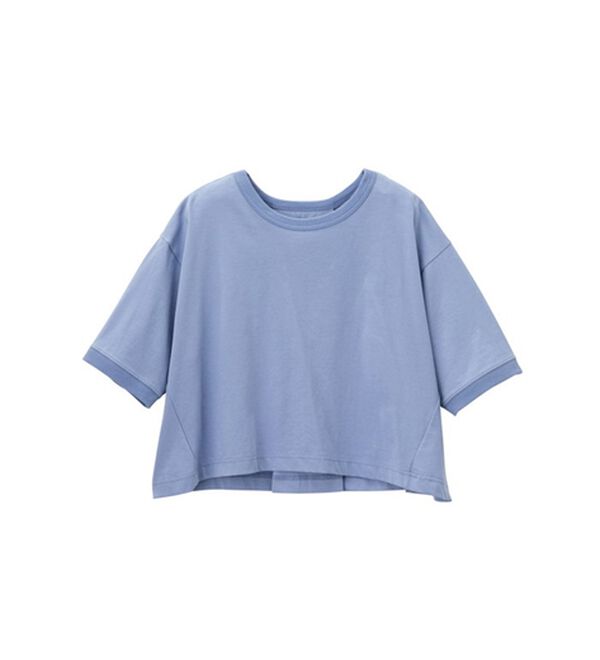 GeeRA（ジーラ）の「綿混素材クロップドＴシャツ（Tシャツ）」｜詳細画像