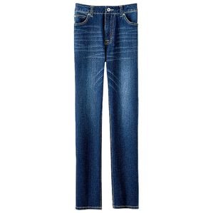 BELLUNA（ベルーナ）の「ヒンヤリ冷感ライトオンスジーンズ（フルレングスパンツ）」｜インディゴ